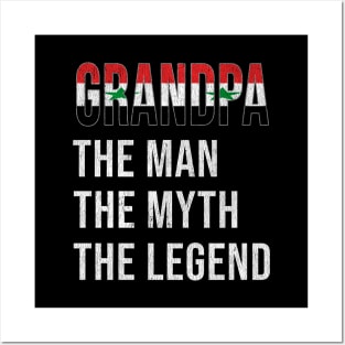 Grand Father Syrian Grandpa The Man The Myth The Legend - Gift for Syrian Dad With Roots From  Syria Posters and Art